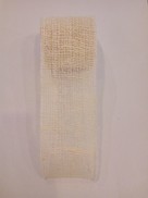 Juta bianca bordata