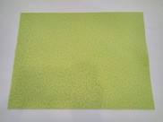 Feltro verde mela stampa arabesque verde in tinta
