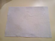 Feltro bianco con brillantini argento