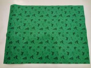 Feltro verde con stampa natalizia 