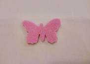 Farfalla in feltro colore rosa