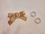 Fibbietta in plastica colore argento