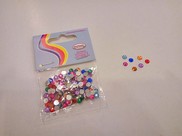 Strass "mini" multicolor in plastica