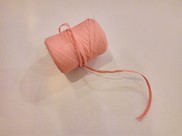 Rafia sintetica colore rosa tenue / cipria