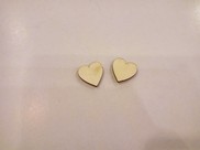 Cuore in legno "mini" tinta naturale