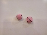 Sonaglio in metallo colore rosa 
