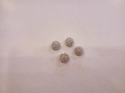 Semisfera strass in plastica