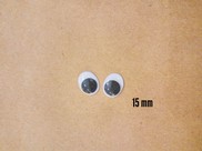Occhi mobili ovali 15 mm