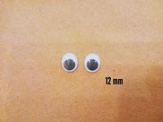 Occhi mobili ovali 12 mm