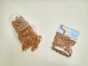 Capelli sintetici colore marrone - " riccio grande"