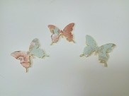 Farfalla "Flower" verde acqua / marrone