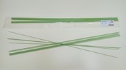 Barrette di fil di ferro rivestite in carta colore verde misura fina