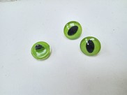 Bottoni occhi di gatto grandi colore verde