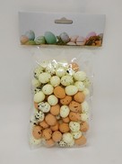 Set Uova colorate naturale/giallo  misura piccola
