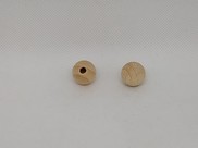 Perla in legno colore naturale piccola 1 foro