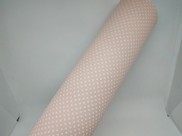 Gomma crepla colore rosa pastello/bianco stampa a pois foglio piccolo
