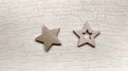 Set stelle in feltro/raso colore beige