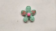 Fiore "Romantic" colore verde acqua