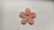 Fiore "Peluche" colore rosa cipria