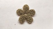 Fiore "Peluche" colore verde