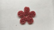 Fiore "Peluche" colore rosa antico scuro
