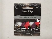 Mini Nappe fiori bianco/porpora/rosa-pesca