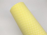 Gomma crepla colore giallo pastello/bianco stampa a pois foglio piccolo