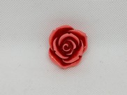 Rose in resina fucsia con sfumatura rossa