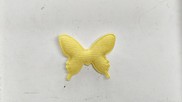Farfalla in tessuto colore giallo