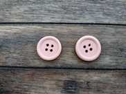 Bottoni in legno piccoli colore rosa