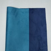 Tessuto simil scamosciato colore blu/turchese foglio grande