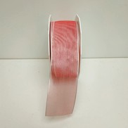 Nastro in organza con bordo animato colore rosa