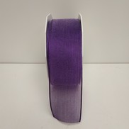 Nastro in organza con bordo animato colore viola gelido