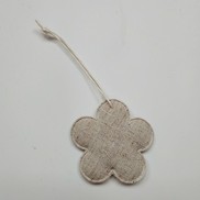 Fiore in tessuto "naturals " colore naturale 