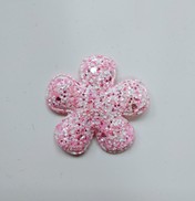 Fiore glitter "CandyStyle" multicolor rosa