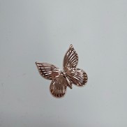 Farfalla in metallo colore oro/rosa