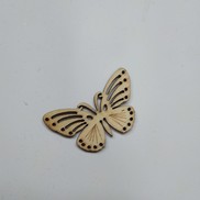Farfalla in legno "point" colore naturale